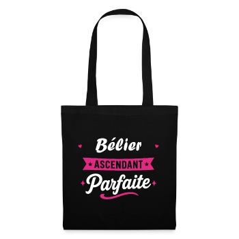 Bélier Ascendant Parfaite - Sac en tissu - noir - Devant