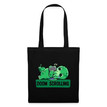 Défilement de Doom - Sac en tissu - noir - Devant