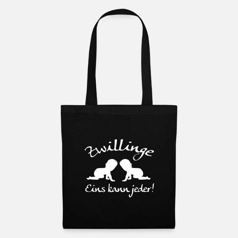 Twins, one can anyone! - Tote Bag - black