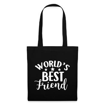 World's Best Friends BFF - Stoffbeutel - Schwarz - Vorne