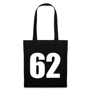 62 - Stoffbeutel - Schwarz - Vorne