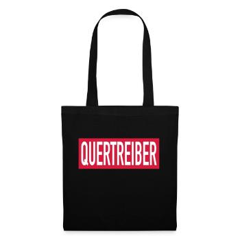Quertreiber - Stoffbeutel - Schwarz - Vorne