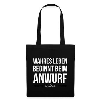 Handball handballer saying gift - Tote Bag - black - Front