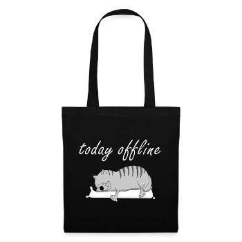 today offline - Stoffbeutel - Schwarz - Vorne