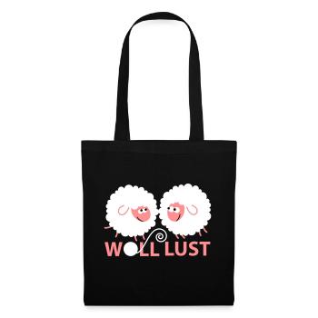 Woll Lust - Stoffbeutel - Schwarz - Vorne