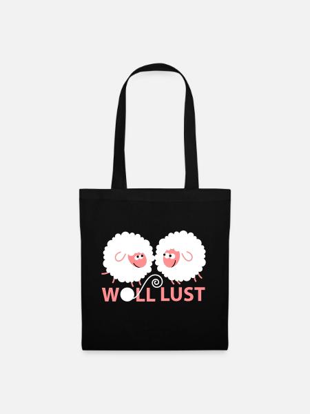Woll Lust - Stoffbeutel - Schwarz