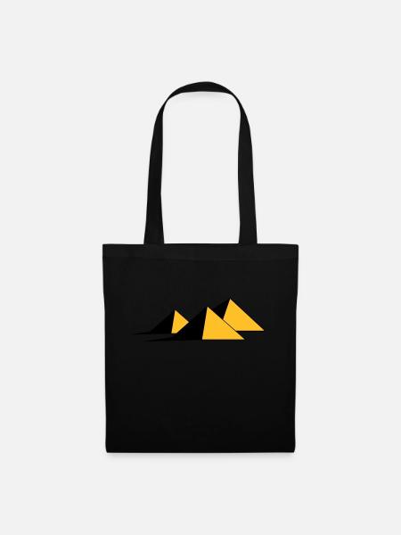 Pyramides - Sac en tissu - noir