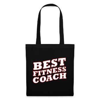 Fitness Coach Bold Typography - Stoffbeutel - Schwarz - Vorne