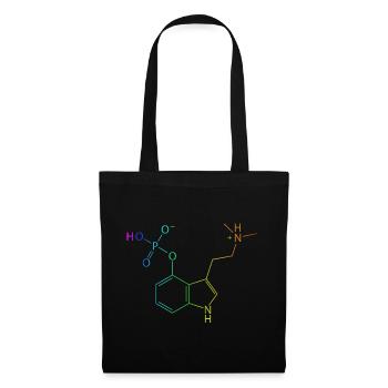 Psilocybine Molécule Chimie Champignons Magiques Champignon Psy - Sac en tissu - noir - Devant