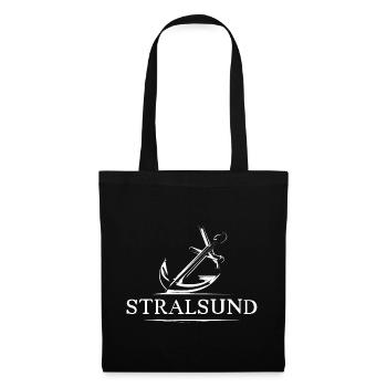 Stralsund See Anchor Symbol Gift Idea Logo - Tote Bag - black - Front