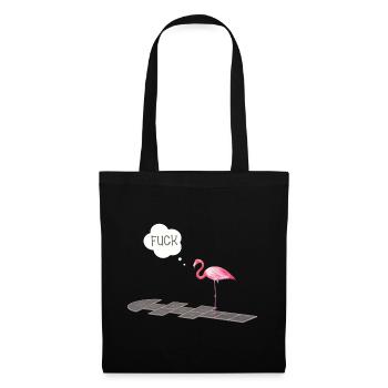 Flamingo with a problem - Tote Bag - black - Front