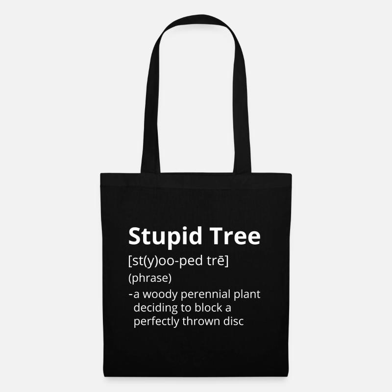 Stupid Tree Definition Description - Stoffbeutel - Schwarz