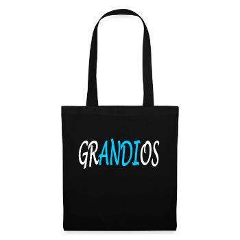 Grandios-Andi -Andreas-Namenstag-Geschenk Version3 - Stoffbeutel - Schwarz - Vorne