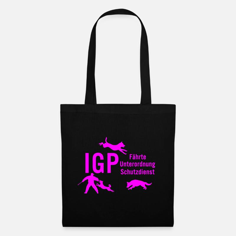 IGP Hundesport - pink - Stoffbeutel - Schwarz
