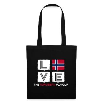norwegen love norwegisch norway oslo norweger - Stoffbeutel - Schwarz - Vorne