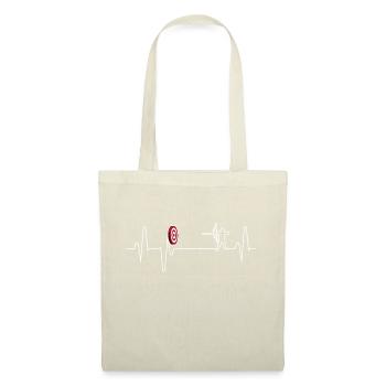 Archery Heartbeat Shirt Gift Arrow & Bow - Stoffbeutel - Natur - Vorne