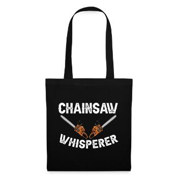 Chainsaw Forestry Forest Forest Work Forester Worker - Tote Bag - black - Front