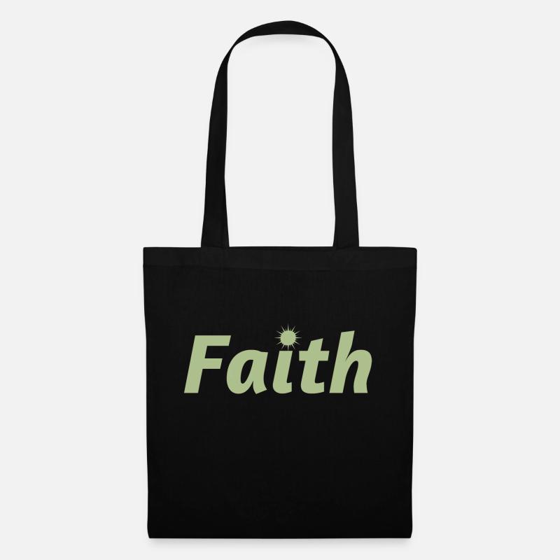Faith - Stoffbeutel - Schwarz