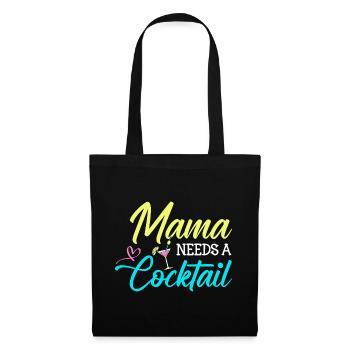 Mom needs a cocktail - Tote Bag - black - Front