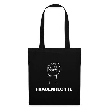 Frauenrechte - Stoffbeutel - Schwarz - Vorne