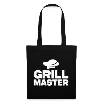 Grill Master - Grillen BBQ Grillmeister - Stoffbeutel - Schwarz - Vorne