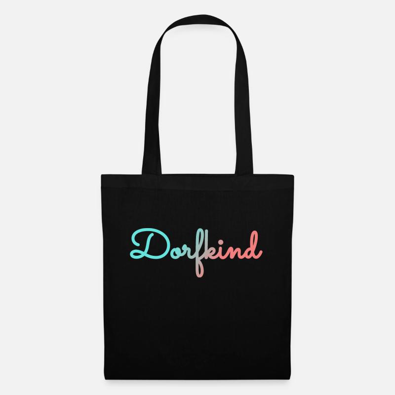 Dorfkind - Stoffbeutel - Schwarz