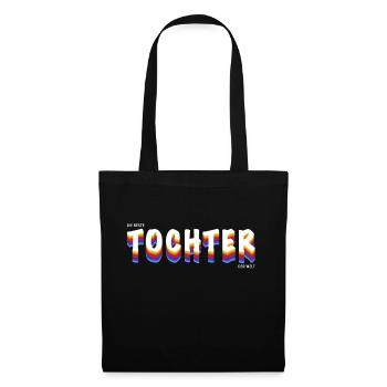 Die beste Tochter der Welt - Stoffbeutel - Schwarz - Vorne