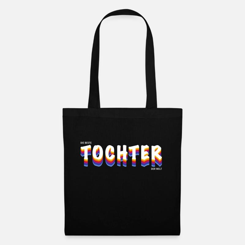 Die beste Tochter der Welt - Stoffbeutel - Schwarz