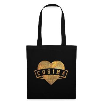 Cosima Hearts Or - Sac en tissu - noir - Devant