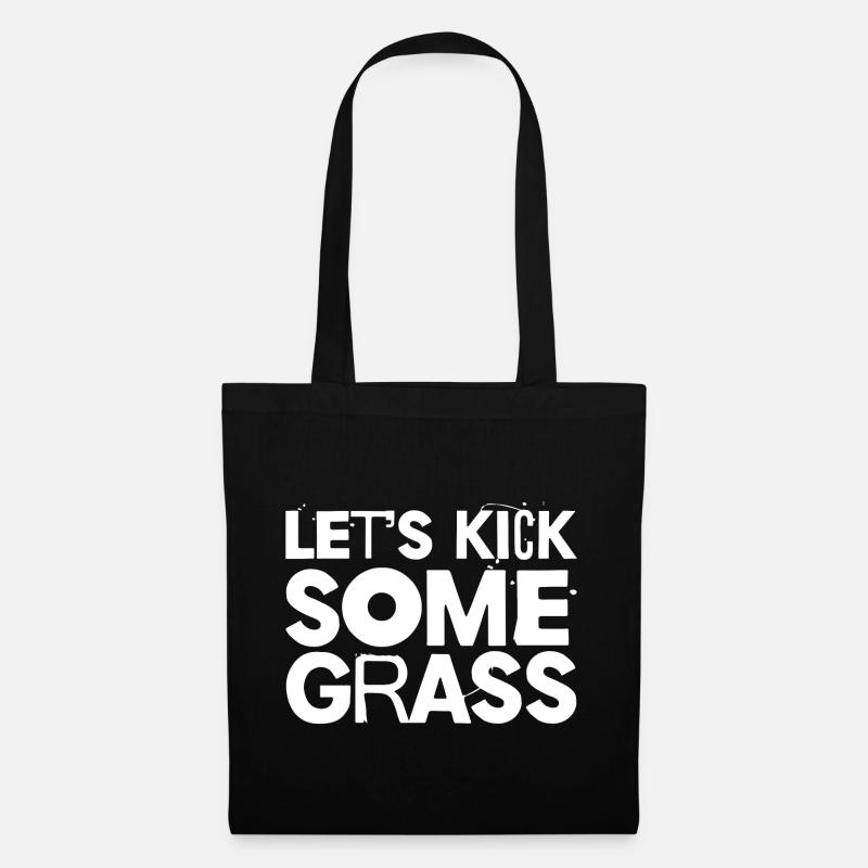 Let's Kick Some Grass - Tote Bag - black