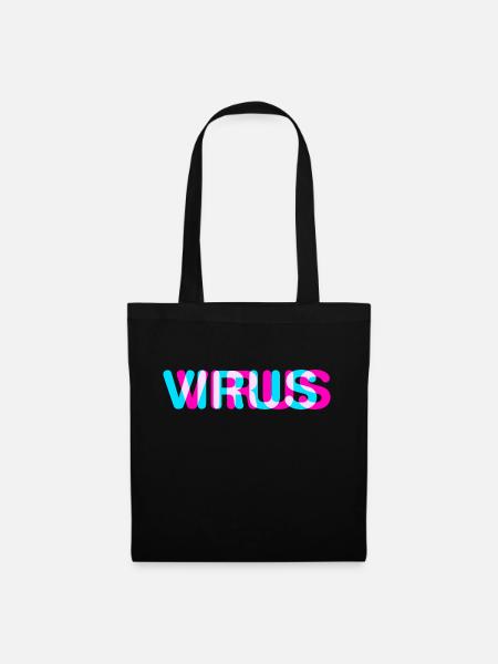 Virus - Stoffbeutel - Schwarz