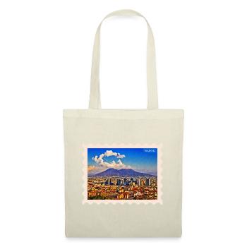 Napoli Skyline Vesuvio - Stoffbeutel - Natur - Vorne