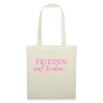 Frieden auf Erden - Stoffbeutel - Natur - Vorne