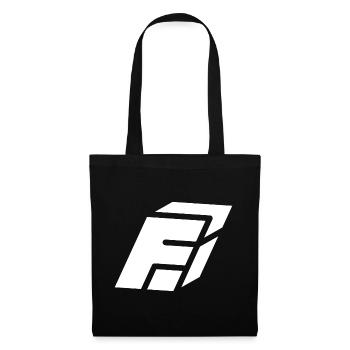 Abstract F letter - Tote Bag - black - Front
