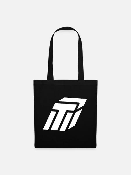 Abstract t letter - Tote Bag - black
