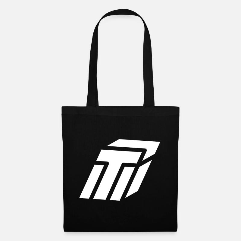 Abstract t letter - Tote Bag - black
