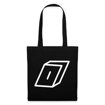 Lettre d’esquisse O - Sac en tissu - noir - Devant