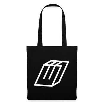 Lettre d’esquisse W - Sac en tissu - noir - Devant
