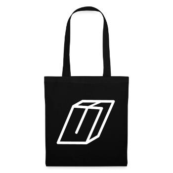 Lettre d’esquisse U - Sac en tissu - noir - Devant