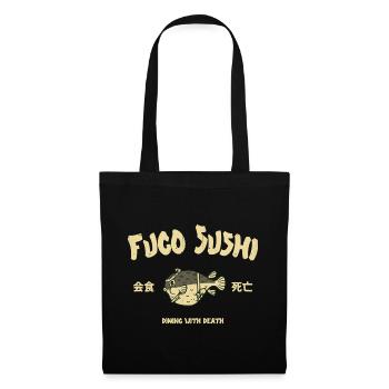 Fugo poisson-globe sushi - Sac en tissu - noir - Devant