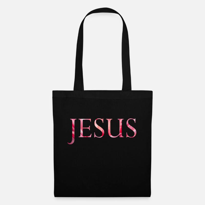 Jesus Blüte - Stoffbeutel - Schwarz
