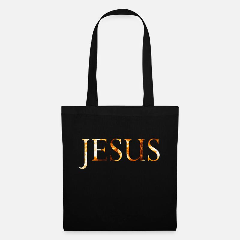 Jesus Feuerball - Stoffbeutel - Schwarz