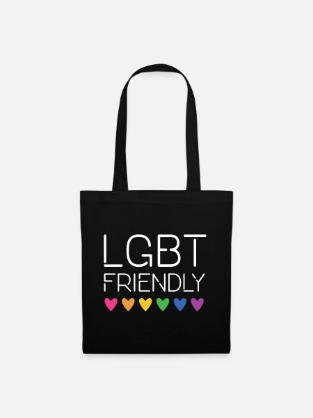 LGBT-freundlich - Stoffbeutel - Schwarz