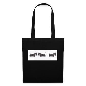 Scottish terrier car - Tote Bag - black - Front