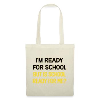 Humorous Back to School Quote Design - Tote Bag - nature - Front