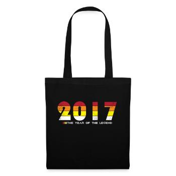 Millésime 2017 - L’année de la légende - Rétro 7 - Sac en tissu - noir - Devant