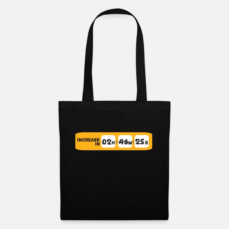 Compte à rebours Internet - Sac en tissu - noir