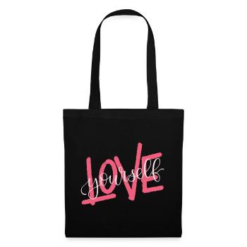 LOVE yourself - Stoffbeutel - Schwarz - Vorne