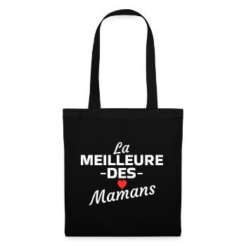 Die beste Mama - Stoffbeutel - Schwarz - Vorne