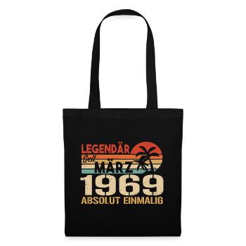 Legendary since March 1969 - absolutely unique - Tote Bag - black - Front